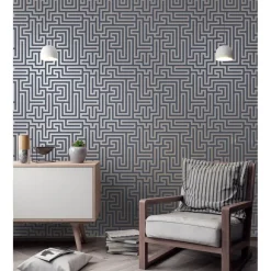 Dutch Wallcoverings - Indulgence Maze navy - 0,53x10,05m Online