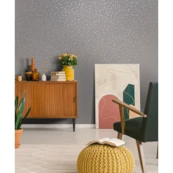 Dutch Wallcoverings - Indulgence Terrazzo grey/rose/gold -0,53x10,05m New