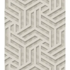 Dutch Wallcoverings - Onyx dessin grijs/zilver - 0,53x10,05m Best