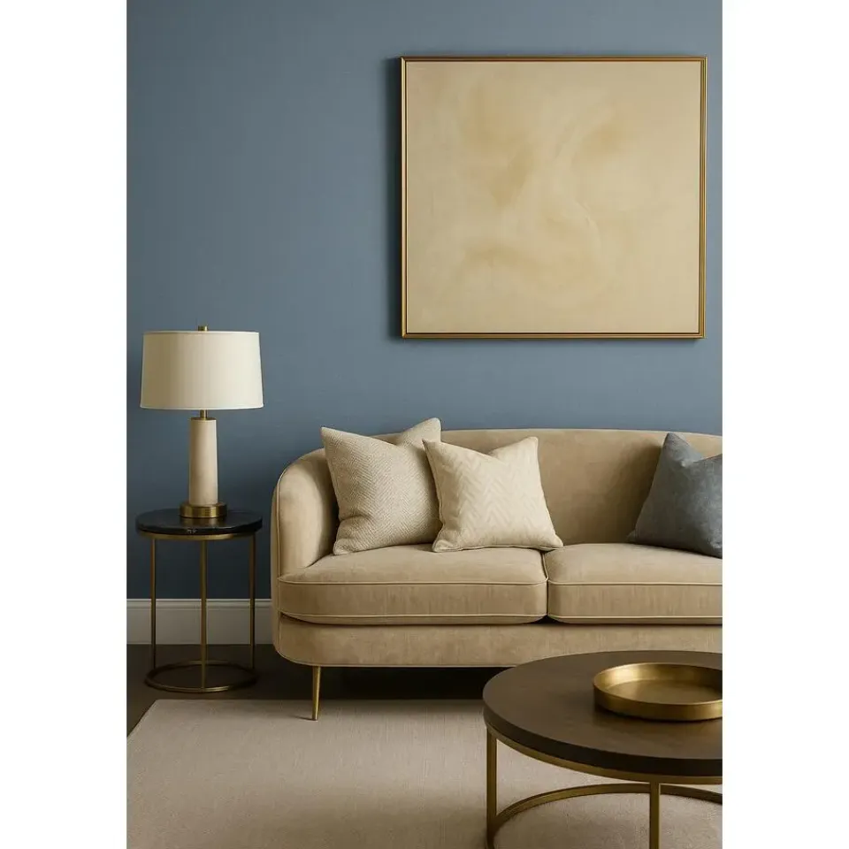 Dutch Wallcoverings Vliesbehang Linen & Textures uni - blauw - 10,05m x 53cm Hot