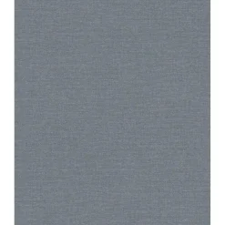 Dutch Wallcoverings Vliesbehang Linen & Textures uni - blauw - 10,05m x 53cm Hot