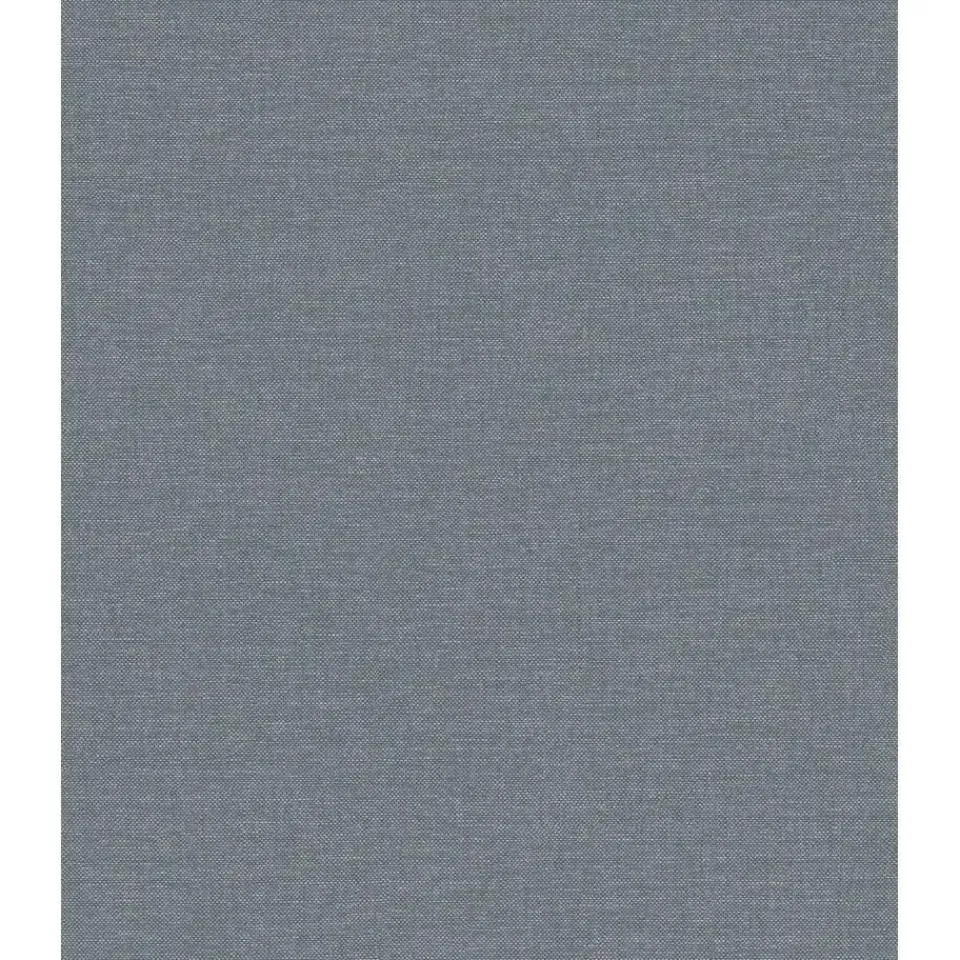 Dutch Wallcoverings Vliesbehang Linen & Textures uni - blauw - 10,05m x 53cm Hot