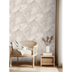 Dutch Wallcoverings Vliesbehang Artifice palmbladeren - beige - 10,05m x 53cm Online