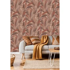 Dutch Wallcoverings Vliesbehang Renaissance leaves - rust - 10,05m x 53cm Best