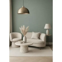 Dutch Wallcoverings Vliesbehang Linen & Textures uni - lightgreen - 10m x 53cm Discount