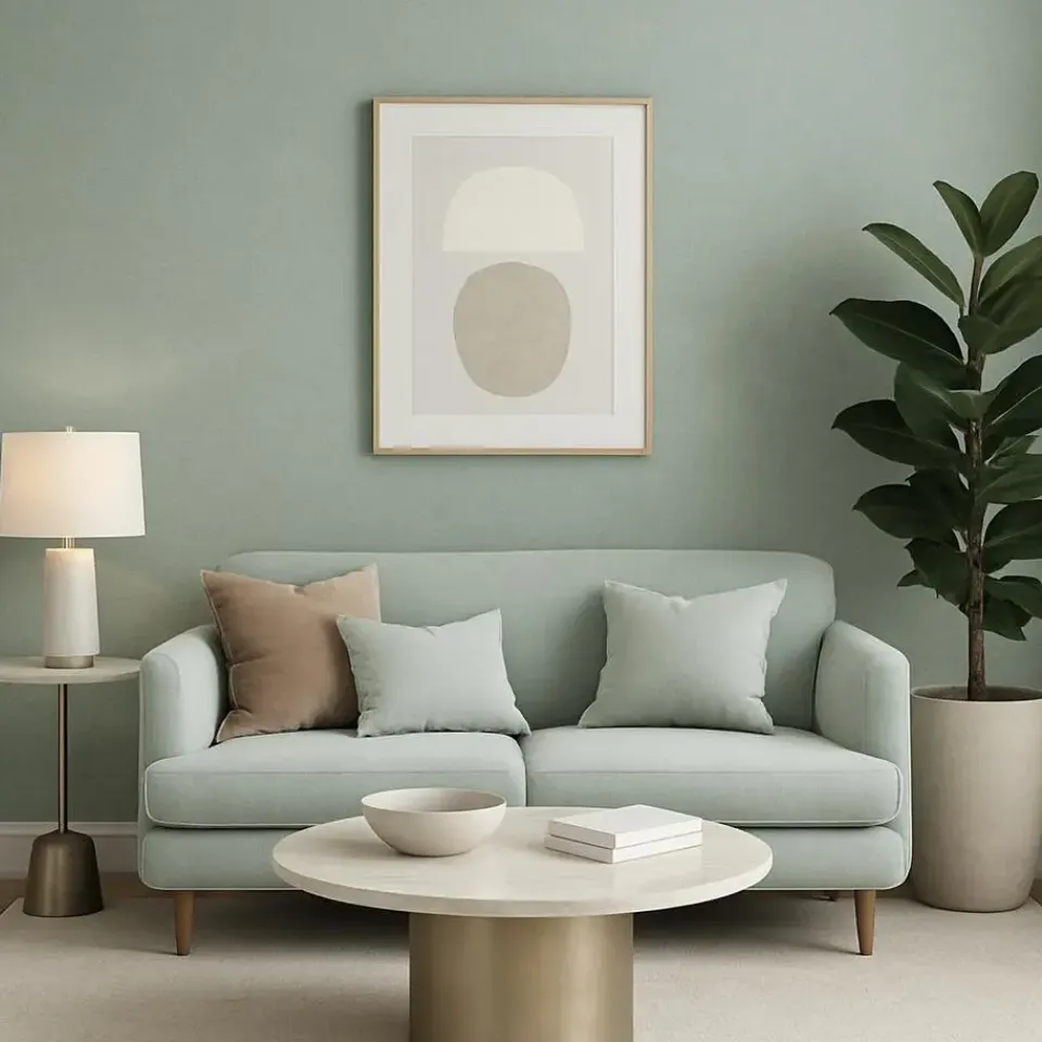 Dutch Wallcoverings Vliesbehang Linen & Textures uni - lightgreen - 10m x 53cm Discount