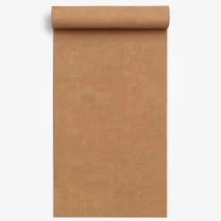 Dutch Wallcoverings Vliesbehang Linen & Textures uni - browngold - 10,05m x 53cm Clearance