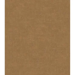 Dutch Wallcoverings Vliesbehang Linen & Textures uni - browngold - 10,05m x 53cm Clearance