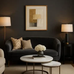 Dutch Wallcoverings Vliesbehang Linen & Textures uni - blacksilver - 10m x 53cm Outlet