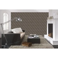 Dutch Wallcoverings Vliesbehang Renaissance natural cube - grijs - 10,05m x 53cm Outlet