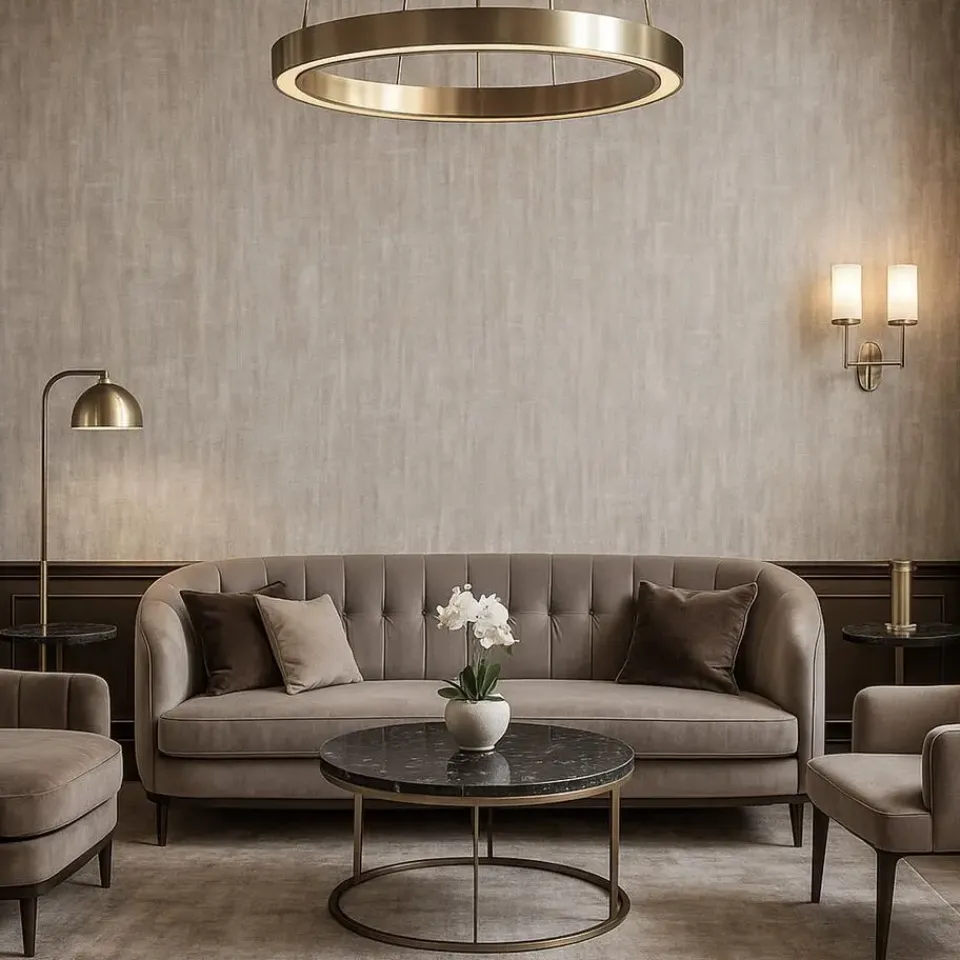 Dutch Wallcoverings Vliesbehang Renaissance basket weave - grijs - 10,05m x 53cm Outlet