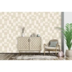Dutch Wallcoverings Vliesbehang Renaissance textured loom - beige - 10m x 53cm New