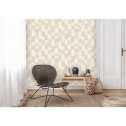 Dutch Wallcoverings Vliesbehang Renaissance textured loom - beige - 10m x 53cm New