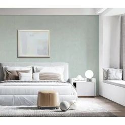 Dutch Wallcoverings Vliesbehang Renaissance watermarked fabric - aqua - 10mx53cm Online