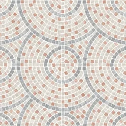 Dutch Wallcoverings Vliesbehang Artifice mozaïc tegel - beige/terra - 10m x 53cm Sale