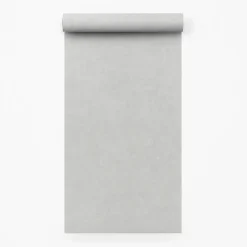 Dutch Wallcoverings Vliesbehang Linen & Textures uni - grijs - 10,05m x 53cm