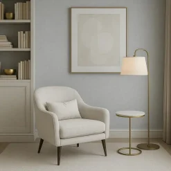 Dutch Wallcoverings Vliesbehang Linen & Textures uni - grijs - 10,05m x 53cm