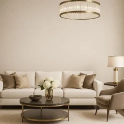 Dutch Wallcoverings Vliesbehang Linen & Textures uni - beige - 10,05m x 53cm Discount