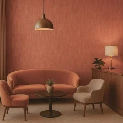 Dutch Wallcoverings Vliesbehang Renaissance basket weave - coral - 10,05m x 53cm Discount