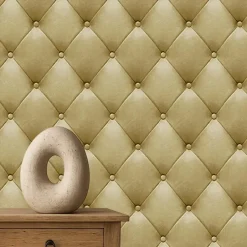 Dutch Wallcoverings Vliesbehang Artifice kapiton - oker - 10,05m x 53cm Online