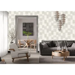 Dutch Wallcoverings Vliesbehang Renaissance textured loom - grijs - 10m x 53cm Discount