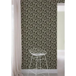 Dutch Wallcoverings Vliesbehang Arcadia palm forest - zwart - 10,05m x 53cm New