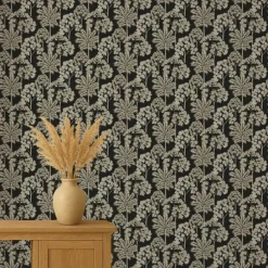 Dutch Wallcoverings Vliesbehang Arcadia palm forest - zwart - 10,05m x 53cm New