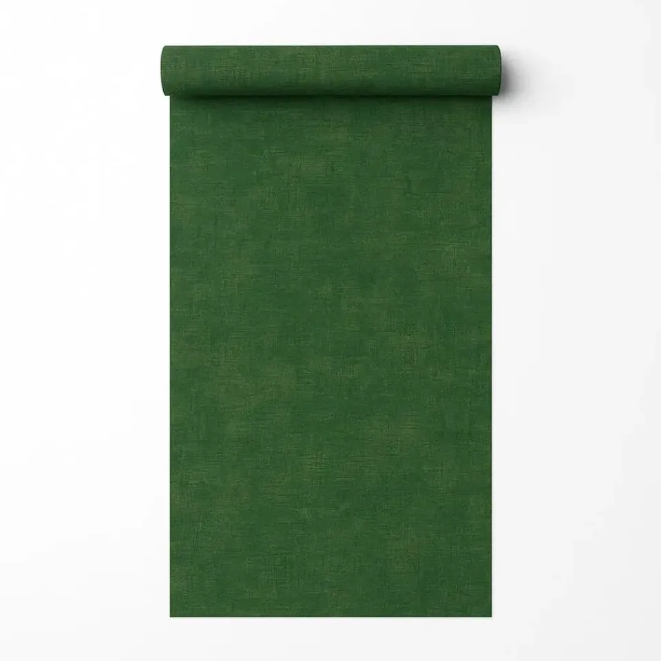 Dutch Wallcoverings Vliesbehang Linen & Textures uni - greengold - 10,05m x 53cm