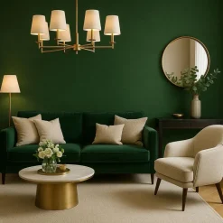 Dutch Wallcoverings Vliesbehang Linen & Textures uni - greengold - 10,05m x 53cm