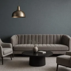 Dutch Wallcoverings Vliesbehang Renaissance natural weave - charcoal - 10mx53cm Clearance