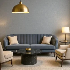 Dutch Wallcoverings Vliesbehang Renaissance natural weave - aqua - 10,05m x 53cm Online