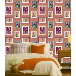 Dutch Wallcoverings Vliesbehang Artifice lijstjes met dieren - terra - 10mx53cm Clearance