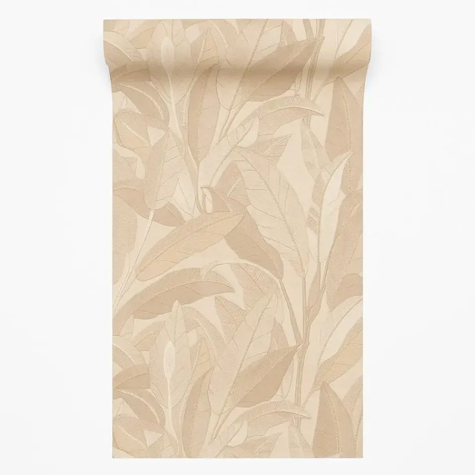 Dutch Wallcoverings Vliesbehang Renaissance leaves - beige - 10,05m x 53cm Discount