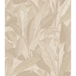 Dutch Wallcoverings Vliesbehang Renaissance leaves - beige - 10,05m x 53cm Discount