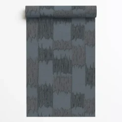 Dutch Wallcoverings Vliesbehang Renaissance textured loom - blauw - 10m x 53cm Sale