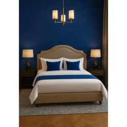 Dutch Wallcoverings Vliesbehang Linen & Textures uni - darkblue - 10,05m x 53cm Discount