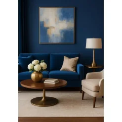 Dutch Wallcoverings Vliesbehang Linen & Textures uni - darkblue - 10,05m x 53cm Discount