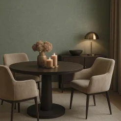 Dutch Wallcoverings Vliesbehang Linen & Textures uni - groen - 10,05m x 53cm Hot