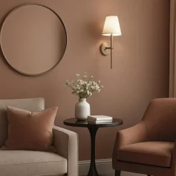 Dutch Wallcoverings Vliesbehang Linen & Textures uni - terracotta - 10m x 53cm Online