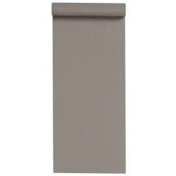 Dutch Wallcoverings Vliesbehang Wall Fabric linen - grijs - 10,05m x 53cm Best