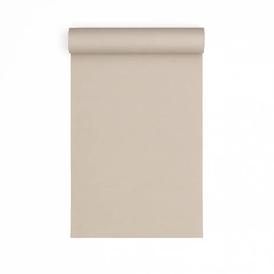 Dutch Wallcoverings Vliesbehang Linen & Textures uni - taupe - 10,05m x 53cm Clearance