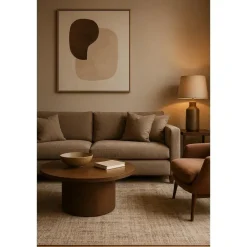 Dutch Wallcoverings Vliesbehang Linen & Textures uni - taupe - 10,05m x 53cm Clearance