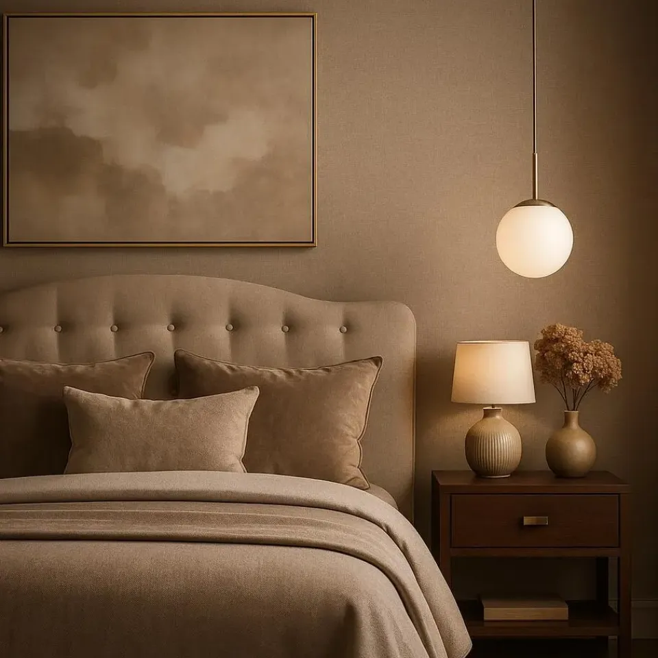 Dutch Wallcoverings Vliesbehang Linen & Textures uni - taupe - 10,05m x 53cm Clearance