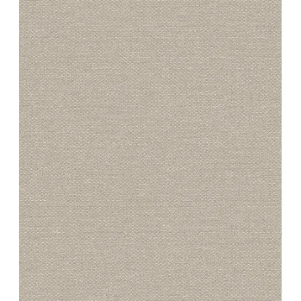 Dutch Wallcoverings Vliesbehang Linen & Textures uni - taupe - 10,05m x 53cm Clearance