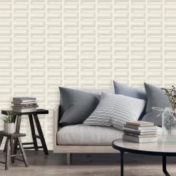 Dutch Wallcoverings Vliesbehang Renaissance Grecian key - crème - 10,05m x 53cm Sale