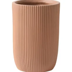 Leen Bakker EANTIO - Bloempot - 37 x 37 x 56 cm - Bruin - Kleivezels Best