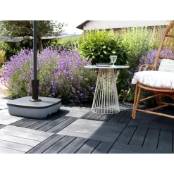 EDA Parasolvoet Rattan - vierkant - groen - 50 x 50 cm - 25 liter