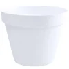 EDA Toscane Bloempot - kunststof - wit - D40 x H32 cm Best