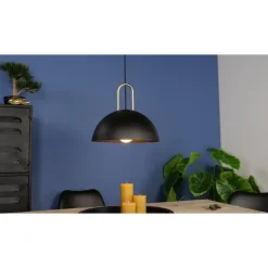 EDI light CalmaneraHanglamp-E27-Ø32,5cm-Zwart/Geelkoper Clearance