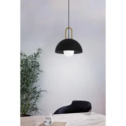 EDI light CalmaneraHanglamp-E27-Ø32,5cm-Zwart/Geelkoper Clearance